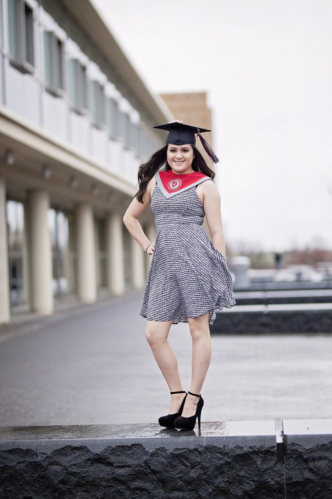 flowy dress are super flattering for college graduation portraits