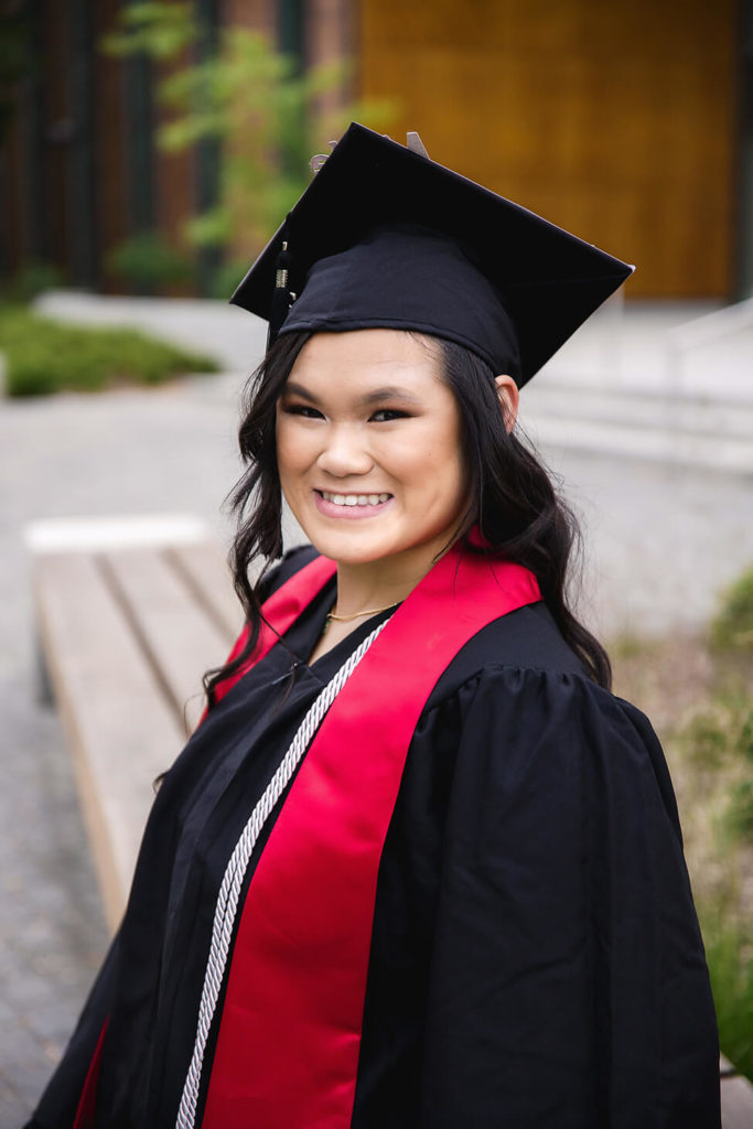 cap and gown portraits for Cheney, Medical Lake and Spokane high schools