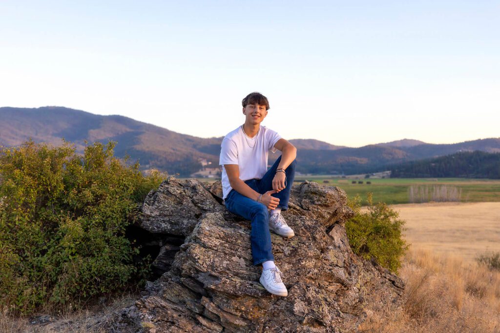 Natural Spokane Senior Portrait Locations: Saltese Flats and Mica Peak
