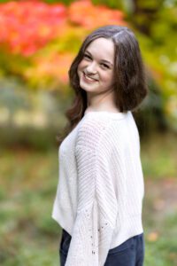 Natural Spokane Senior Portrait Locations: Finch Arboretum in the fall